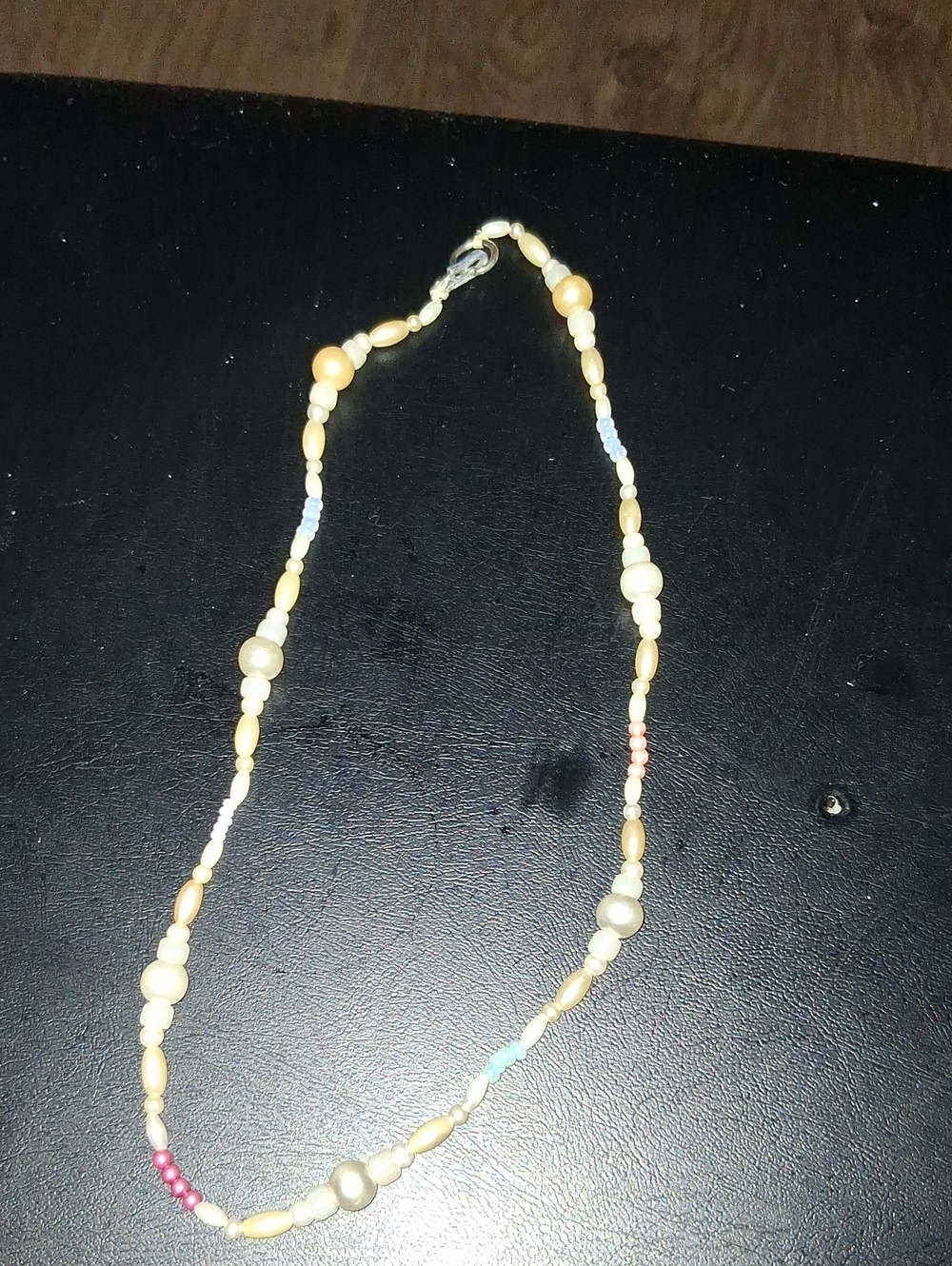 JAPAN Delicate Cream and Multi-Bead Women's Necklace